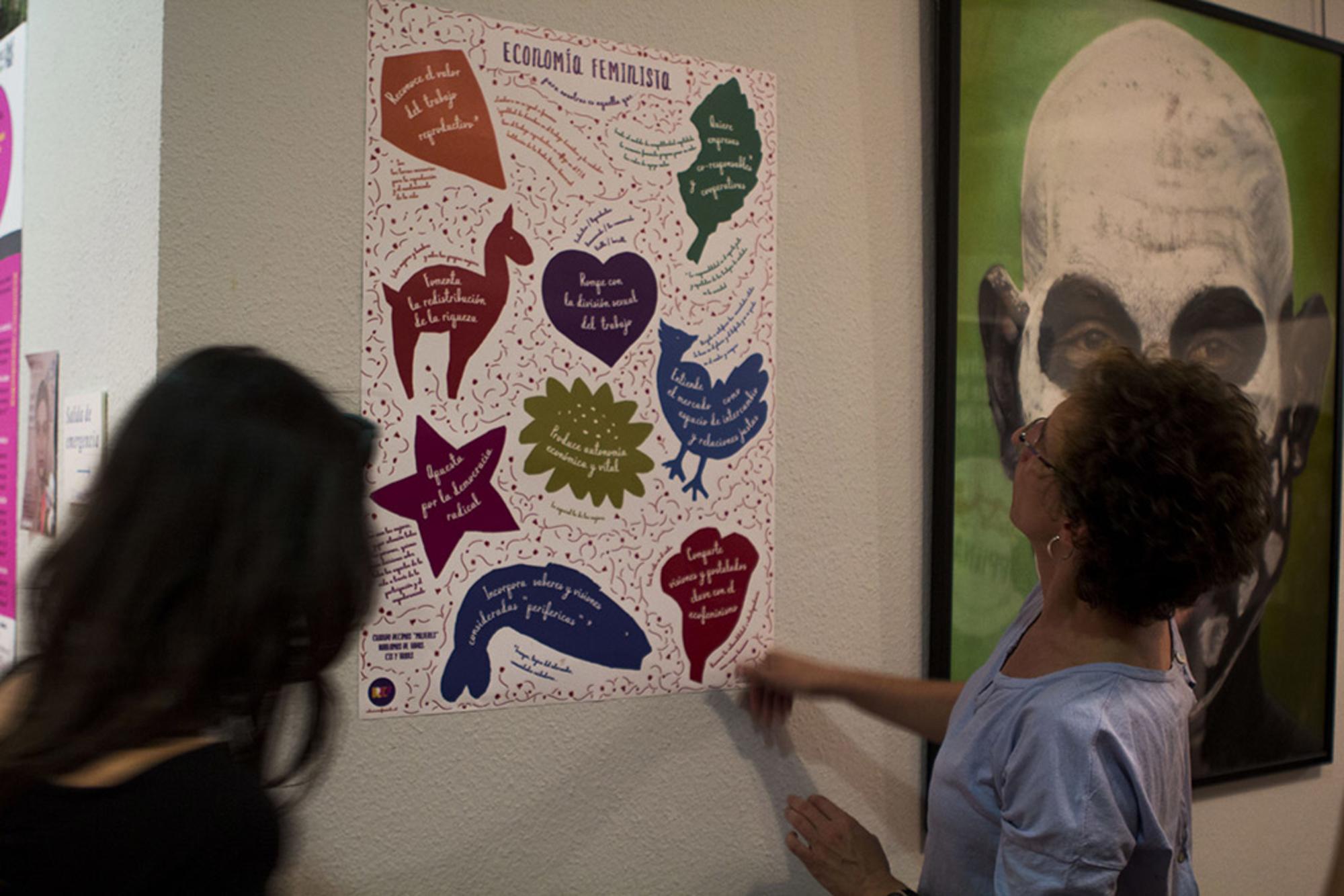 Cartel en Exposición del Encuentro de Economía Feminista